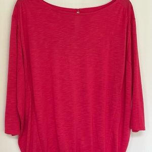 Ladies Ann Taylor LOFT blousy top. Size S. Long sleeves (3/4). Elastic bottom.